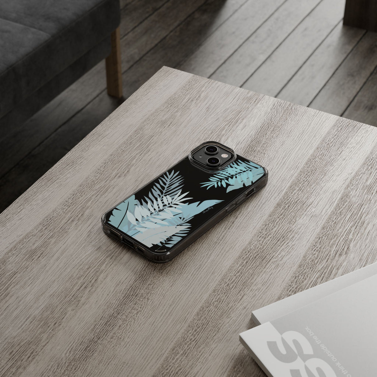Whispering Leaves (Blue) CLEAR Case