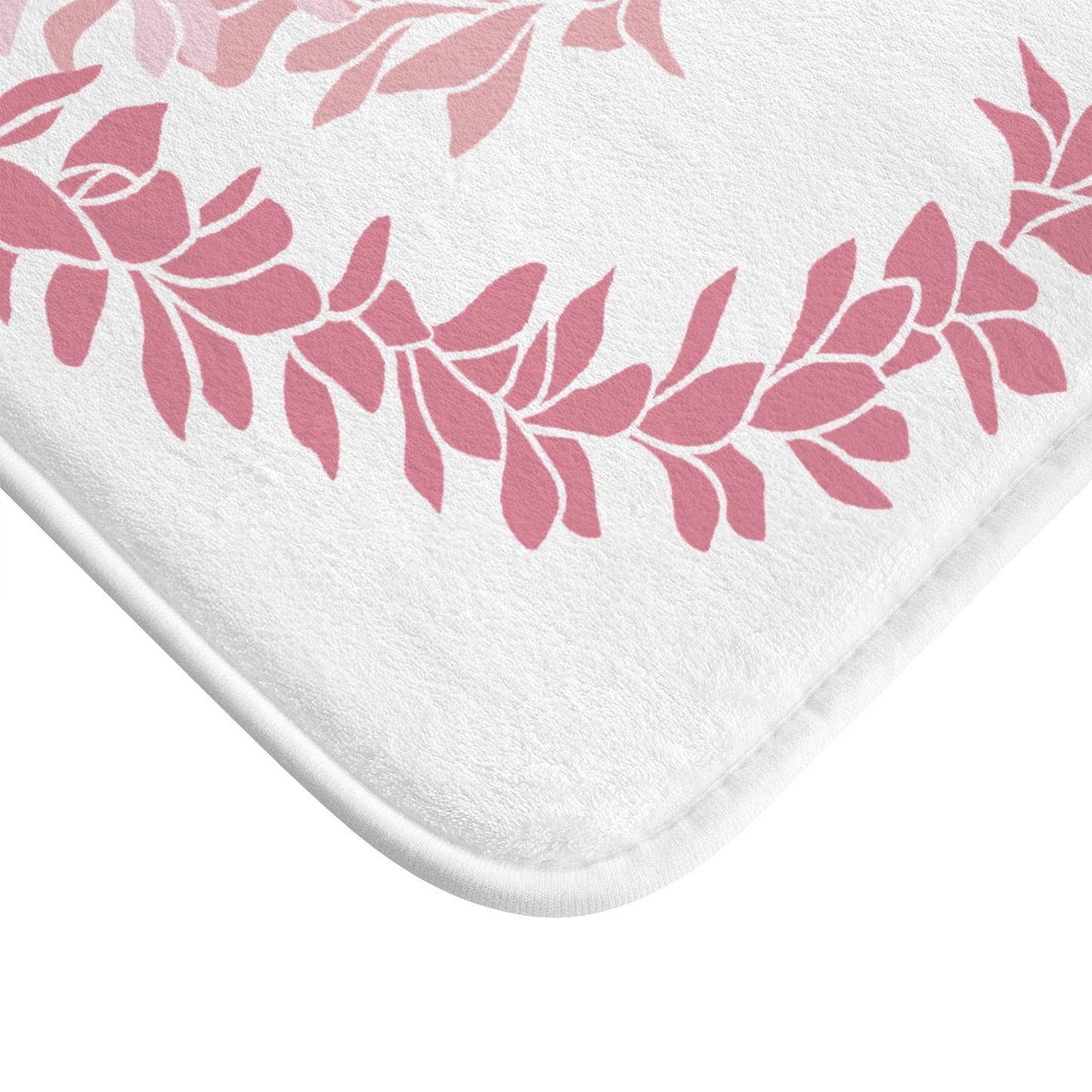 Bath Mat- Pink Plumeria Leis