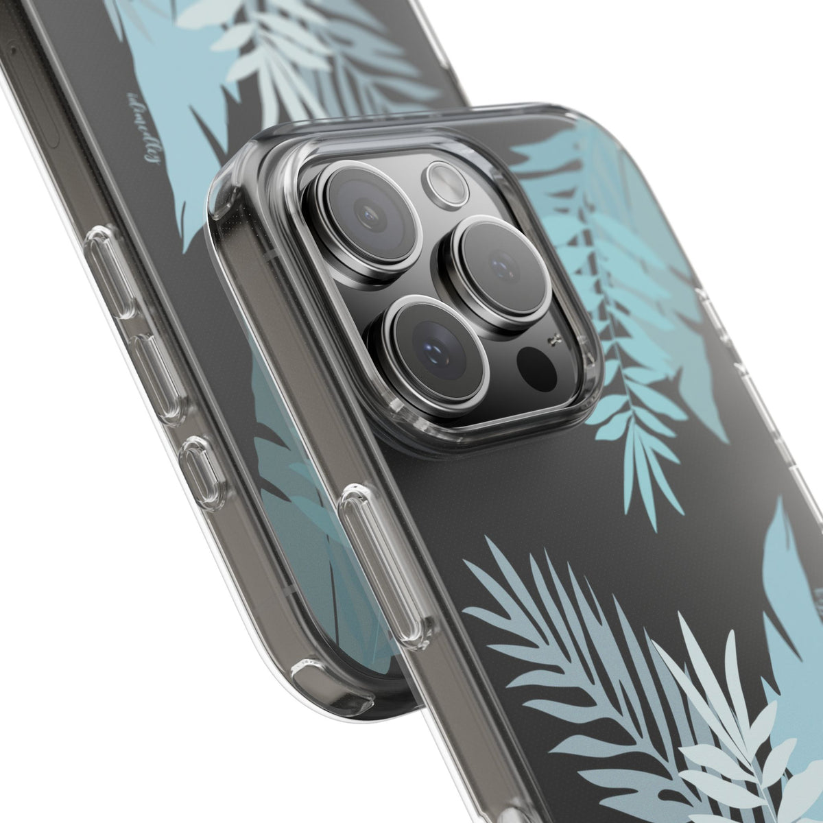 Whispering Leaves (Blue) CLEAR Case