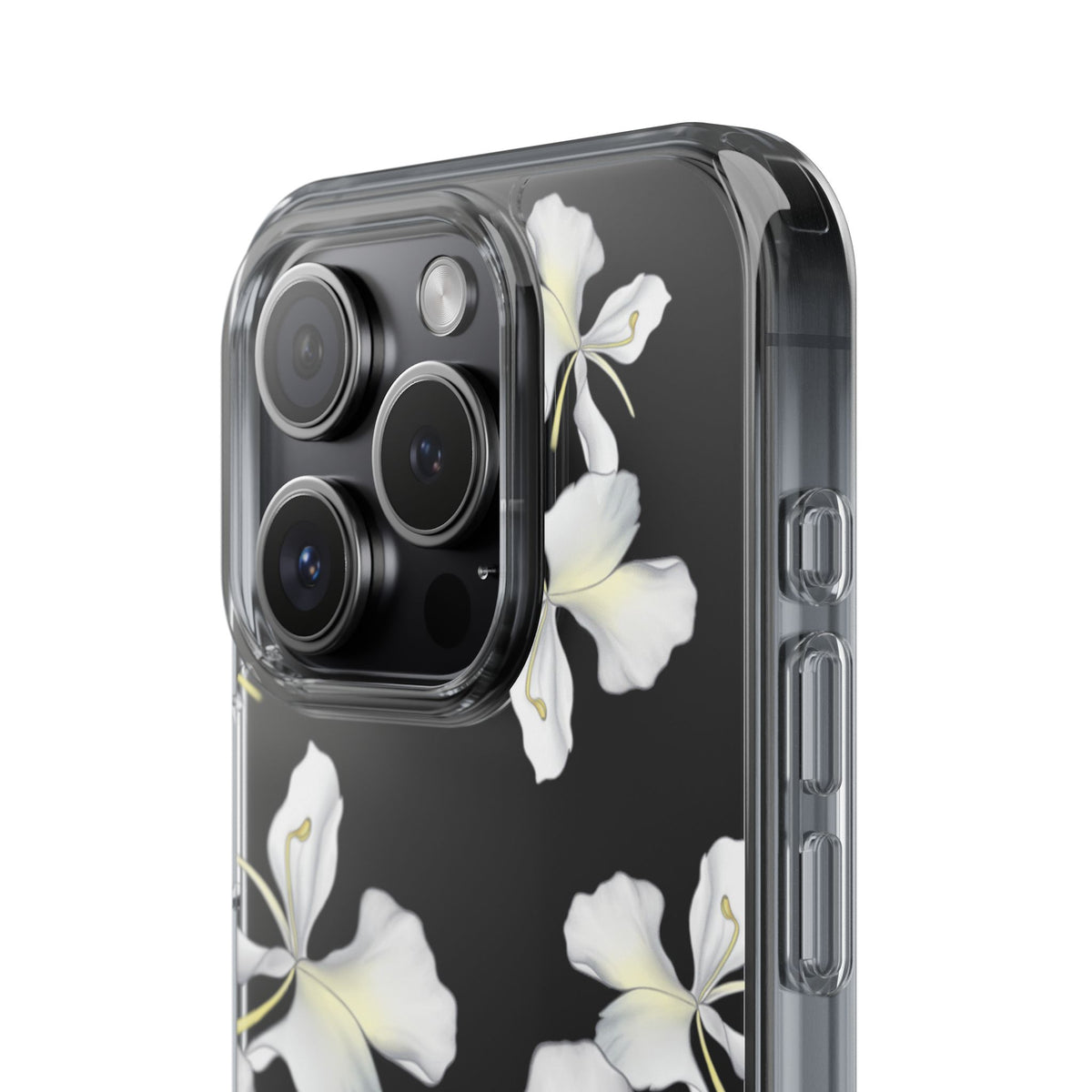 Awapuhi Butterfly Ginger Falling Flowers CLEAR Case