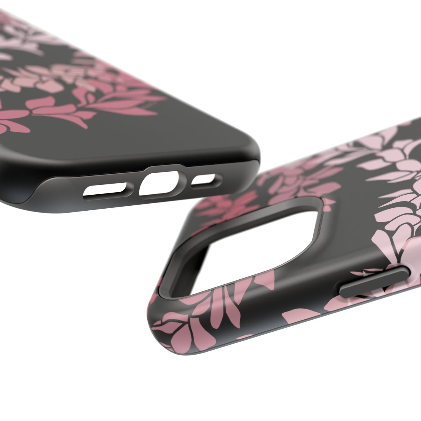 Plumeria Leis in Color Me Pinks (Black)