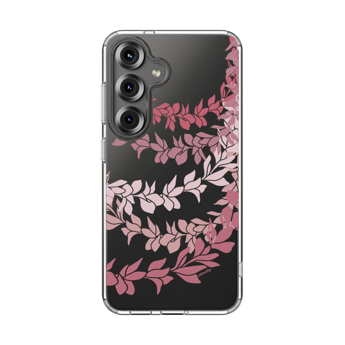 Plumeria Lei in Color Me Pinks CLEAR Case