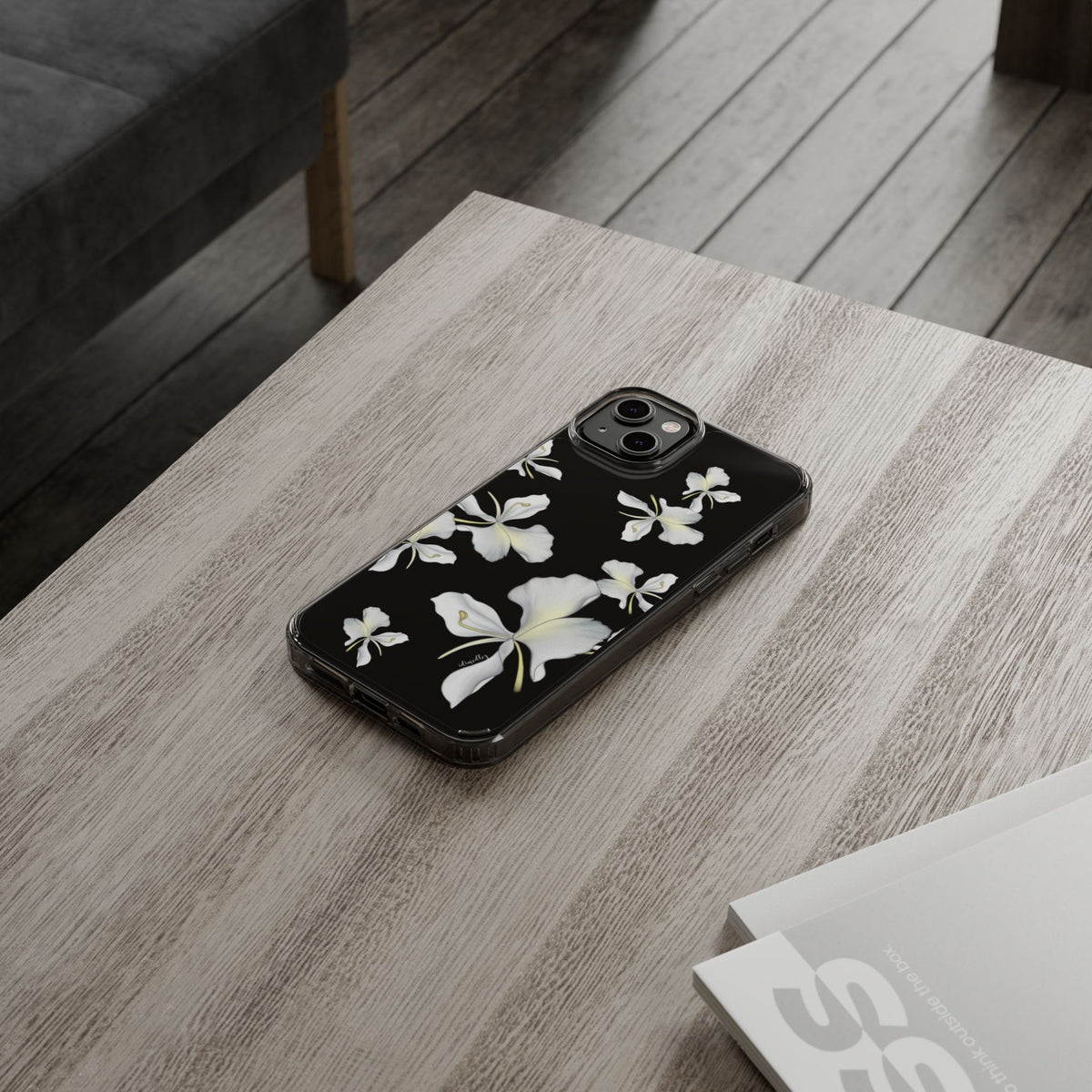 Awapuhi Butterfly Ginger Falling Flowers CLEAR Case