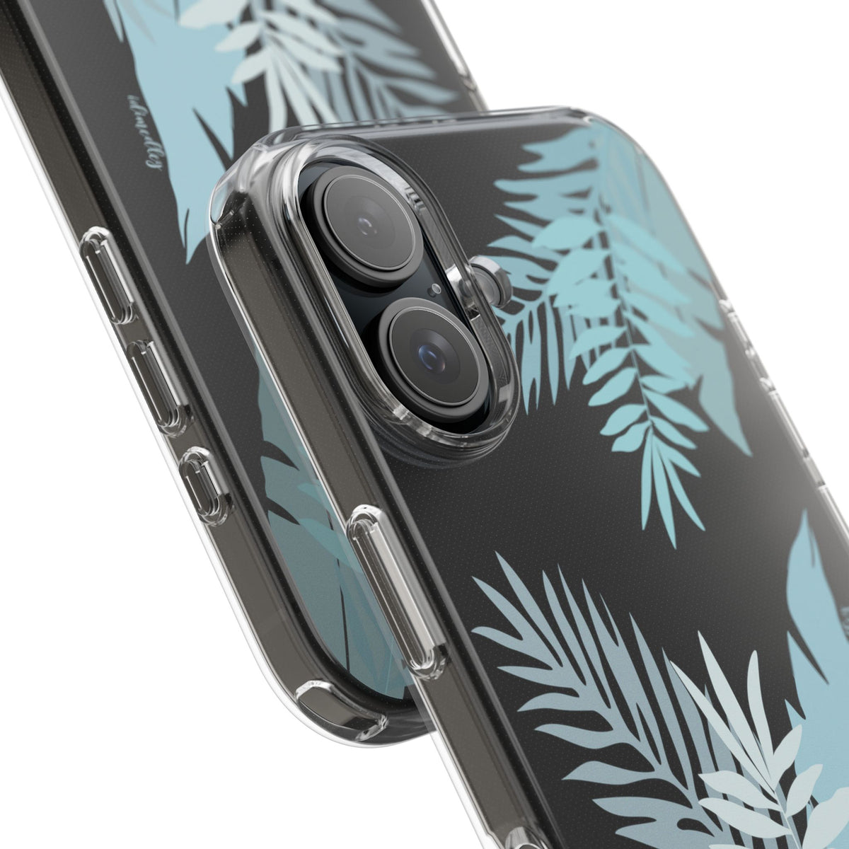 Whispering Leaves (Blue) CLEAR Case