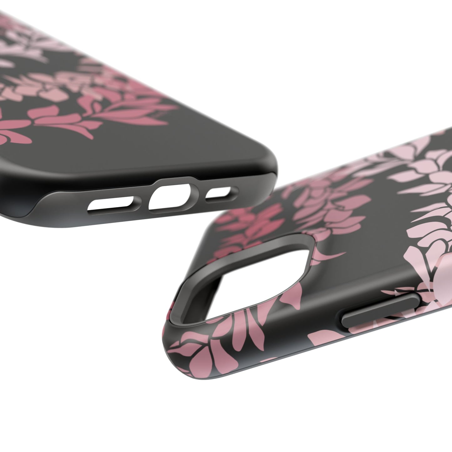 Plumeria Leis in Color Me Pinks (Black)