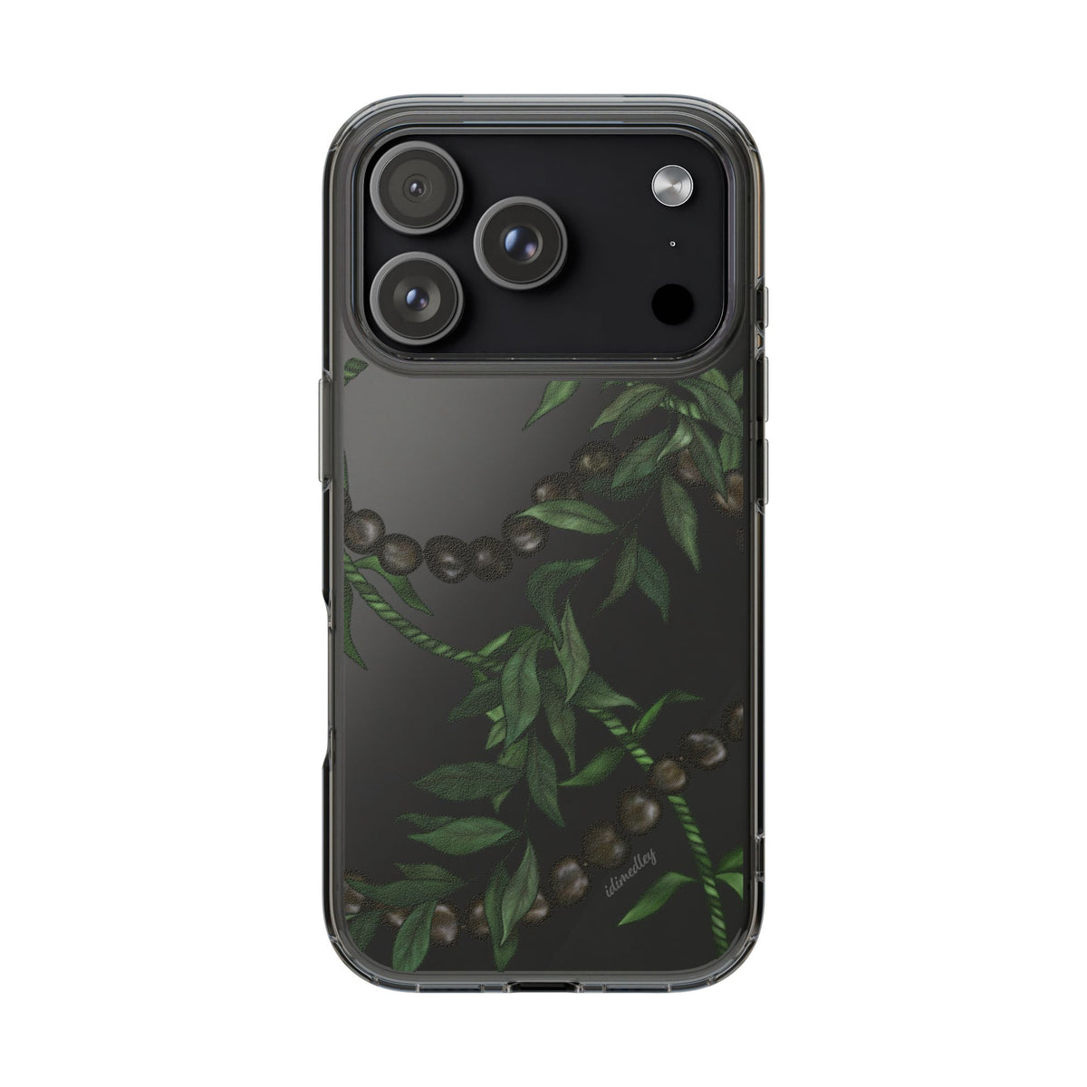 Kukui Nut, Maile and Ti Leaf Lei CLEAR Case