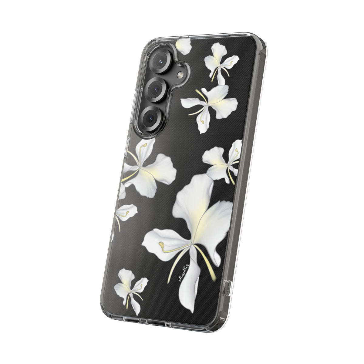 Awapuhi Butterfly Ginger Falling Flowers CLEAR Case