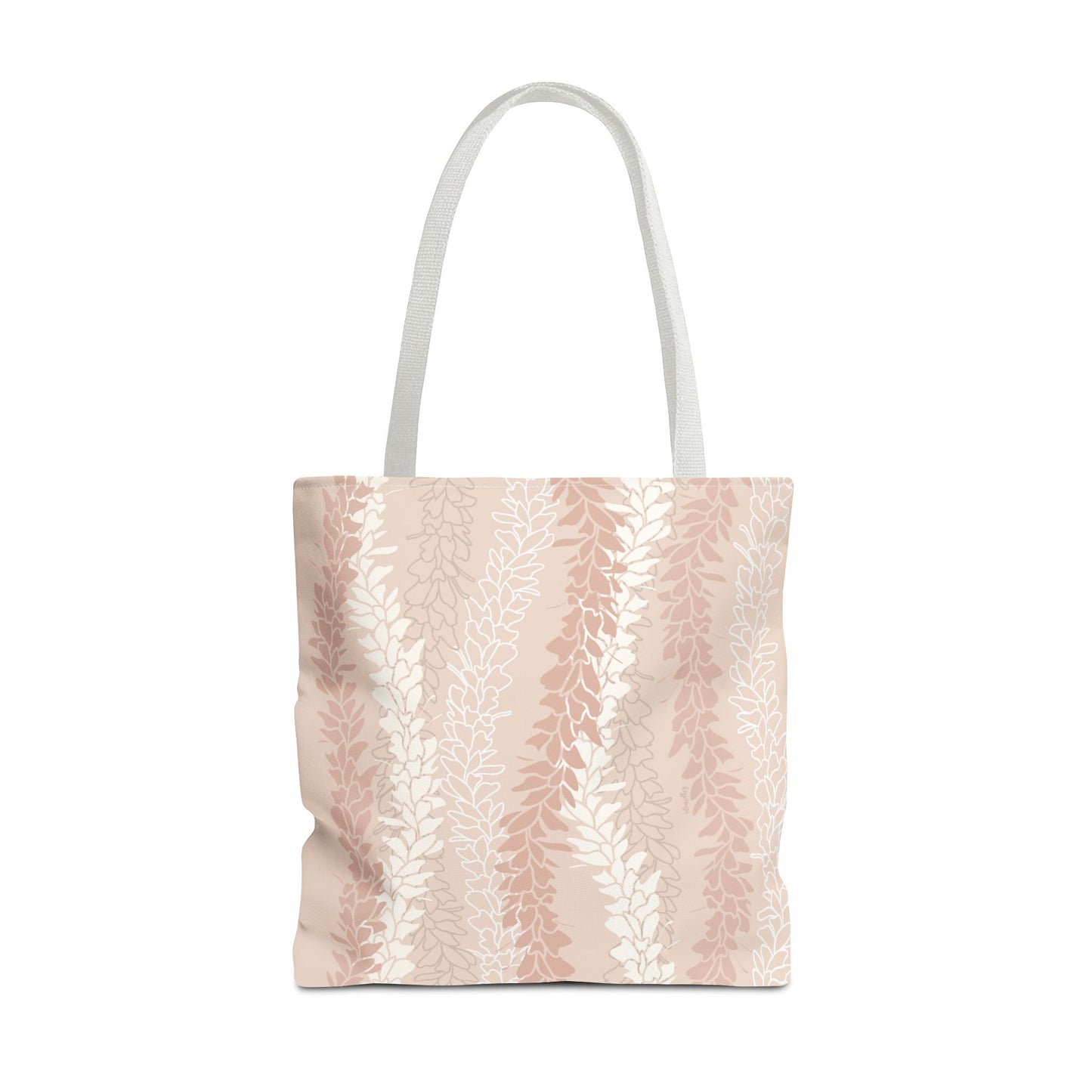 Tote bag- White Ginger Kisses in Peach