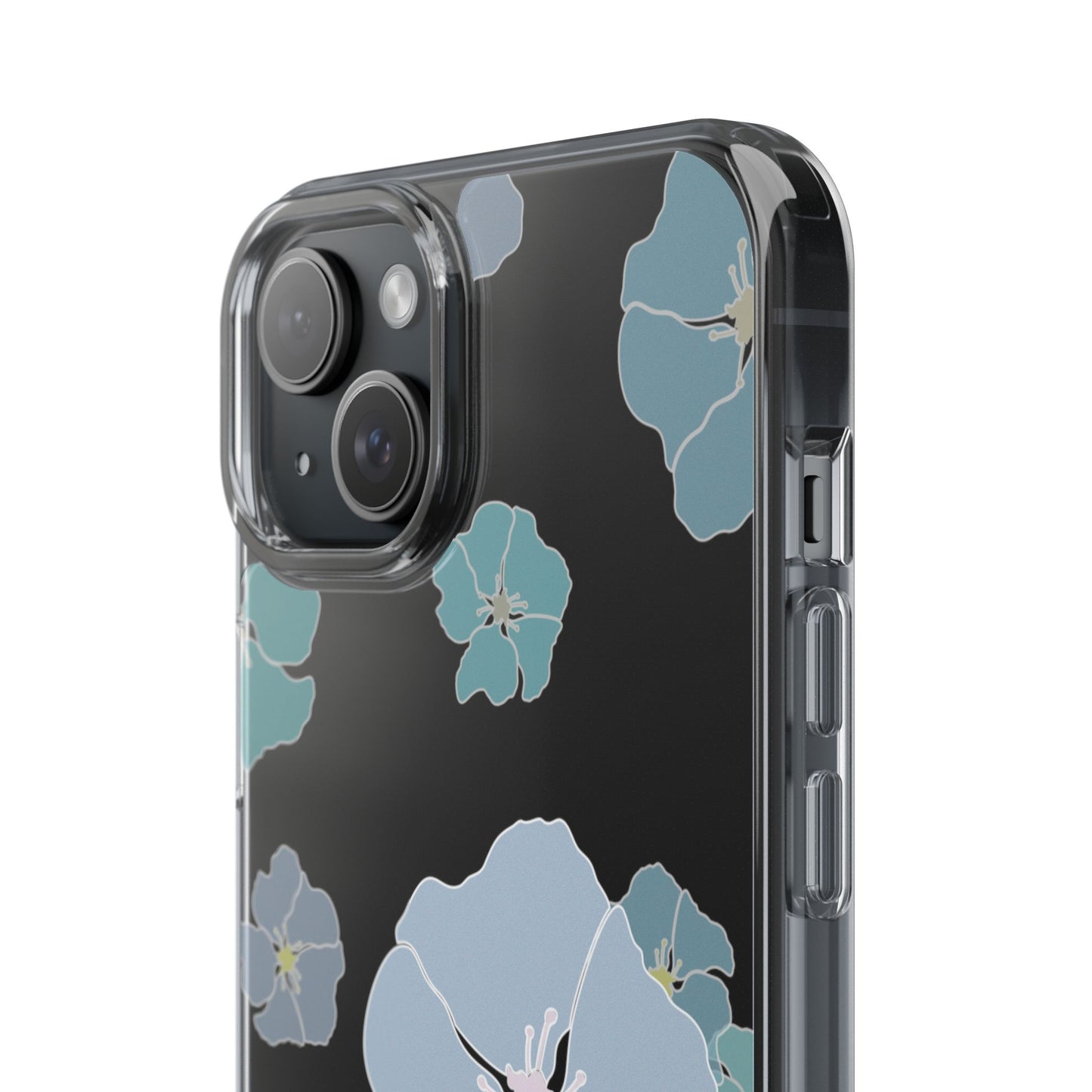 Ilima Flowers Blue CLEAR Case