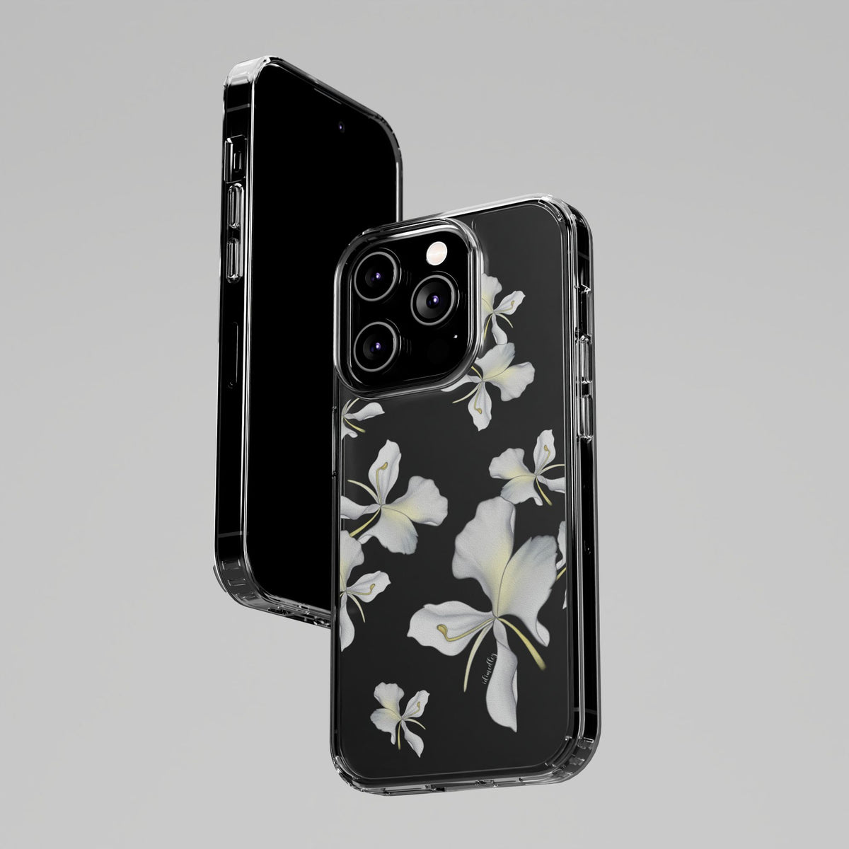 Awapuhi Butterfly Ginger Falling Flowers CLEAR Case