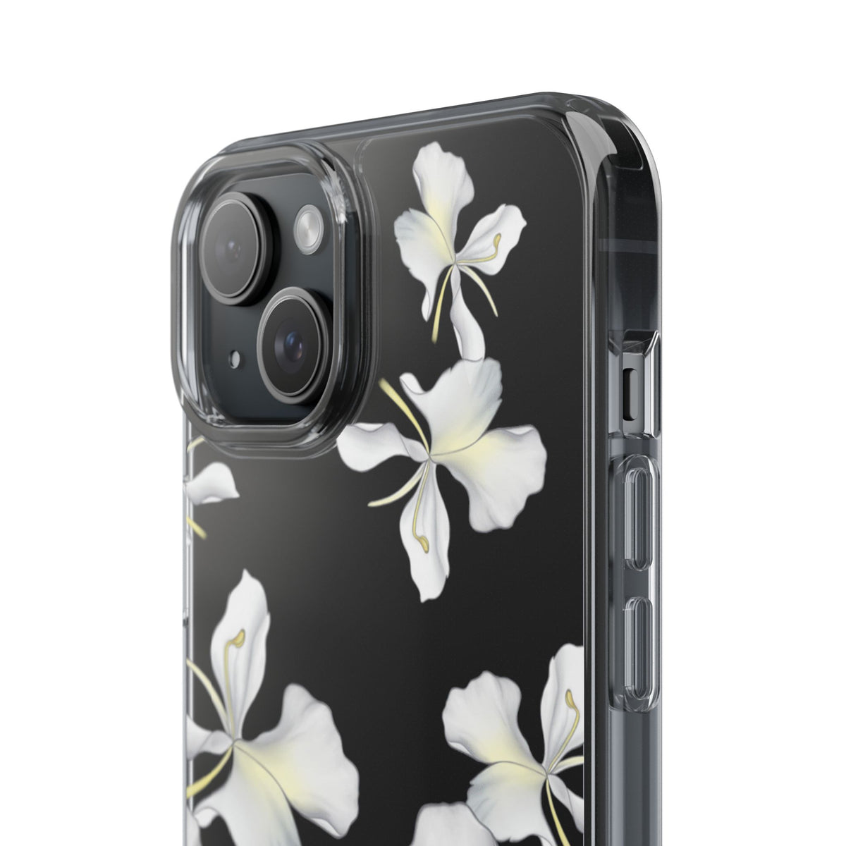 Awapuhi Butterfly Ginger Falling Flowers CLEAR Case