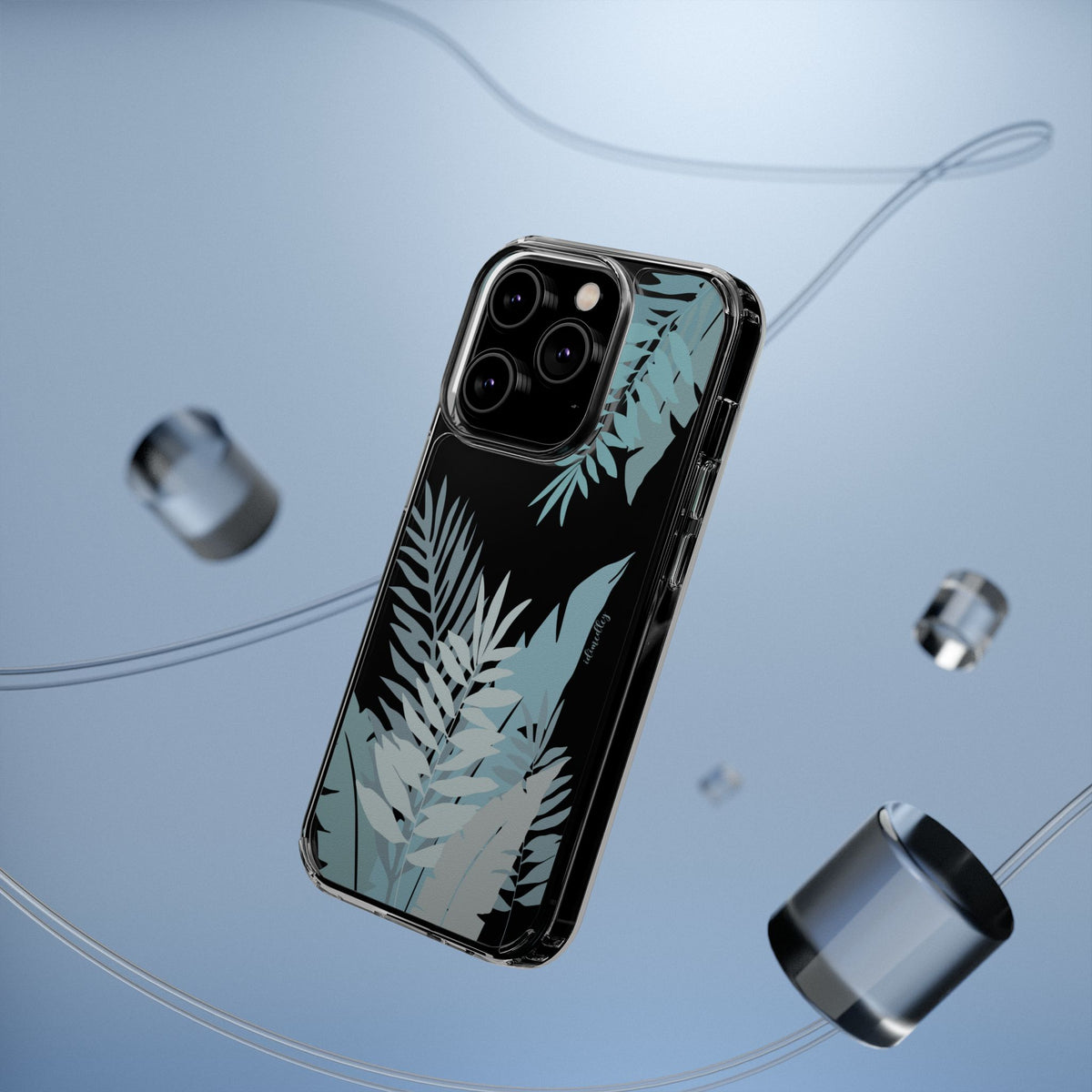 Whispering Leaves (Blue) CLEAR Case