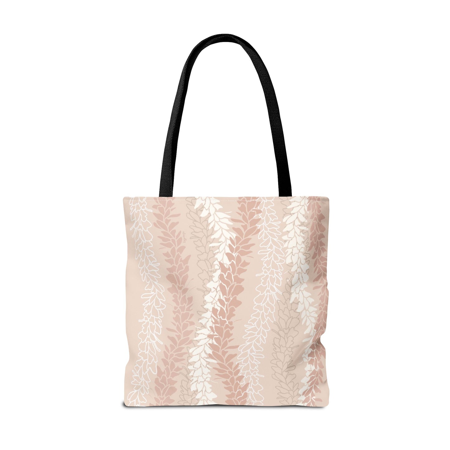 Tote bag- White Ginger Kisses in Peach