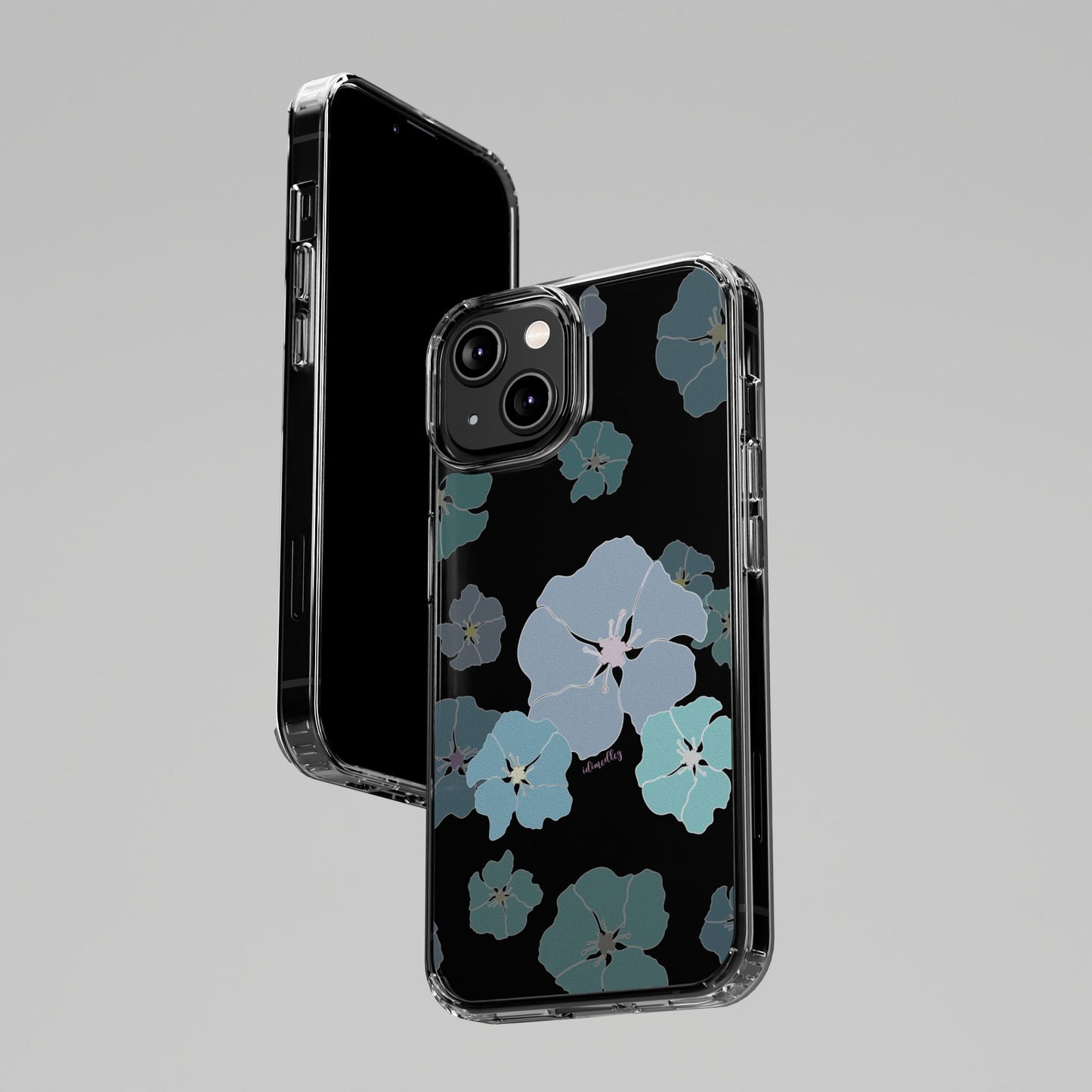 Ilima Flowers Blue CLEAR Case