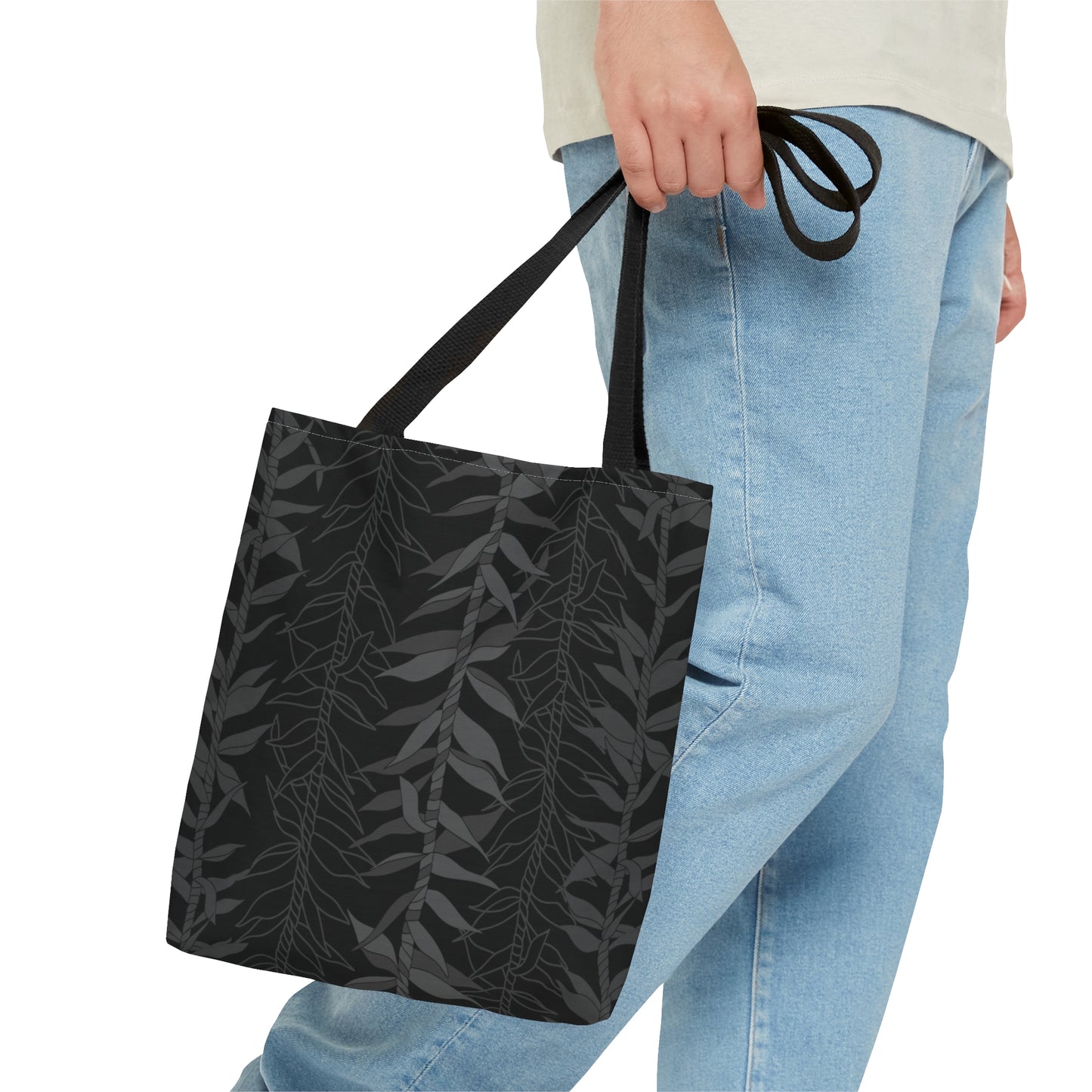 Tote bag- Ti Leaf Lucky Leis (Shadows)