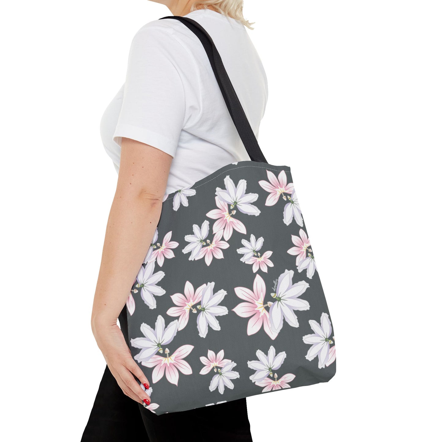 Tote bag- Naupaka Love Story (Dark Gray)