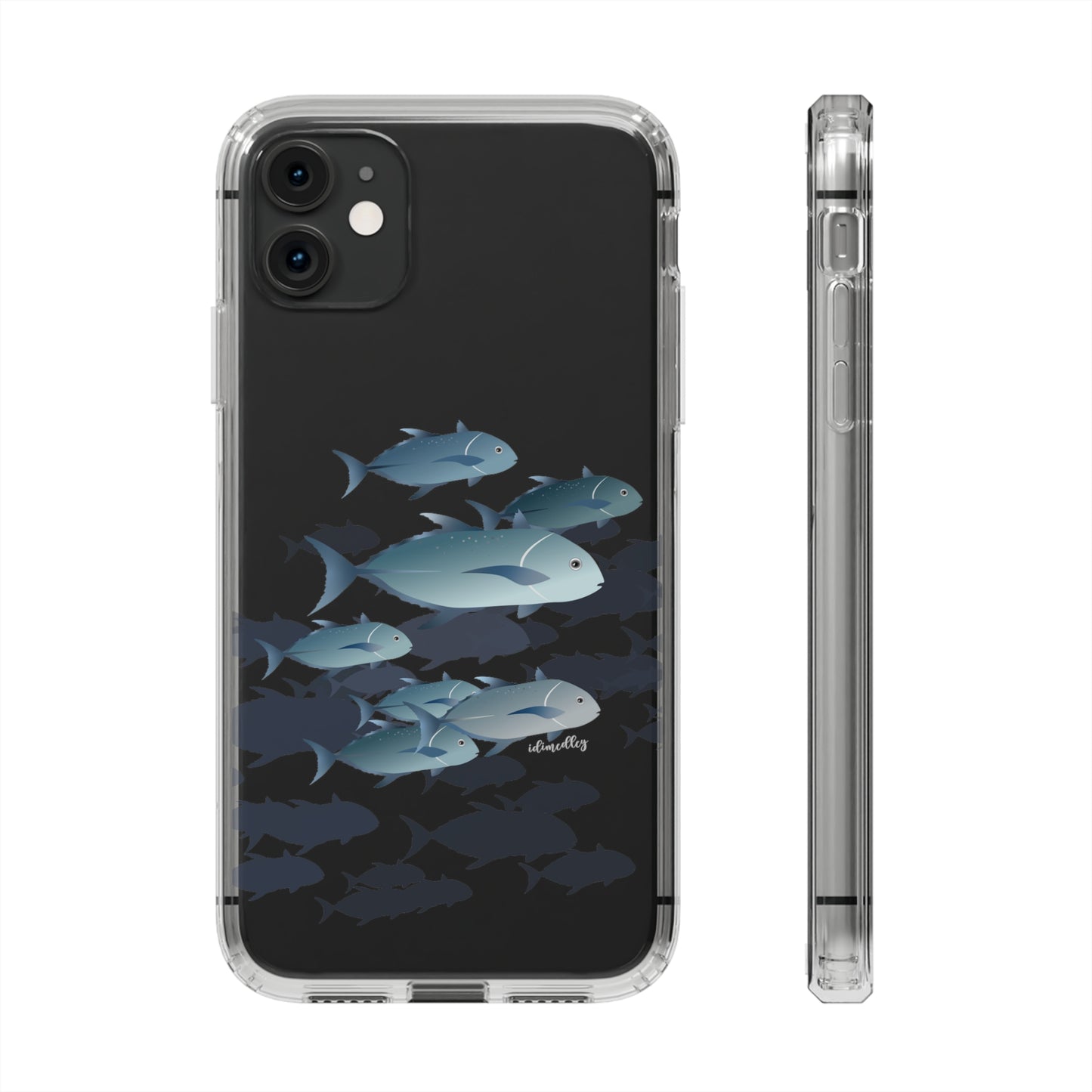 Ulua, Blue Trevally Fish CLEAR Case