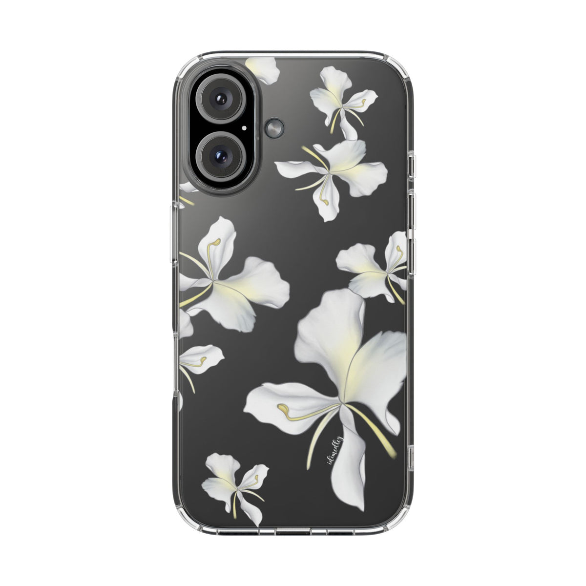 Awapuhi Butterfly Ginger Falling Flowers CLEAR Case