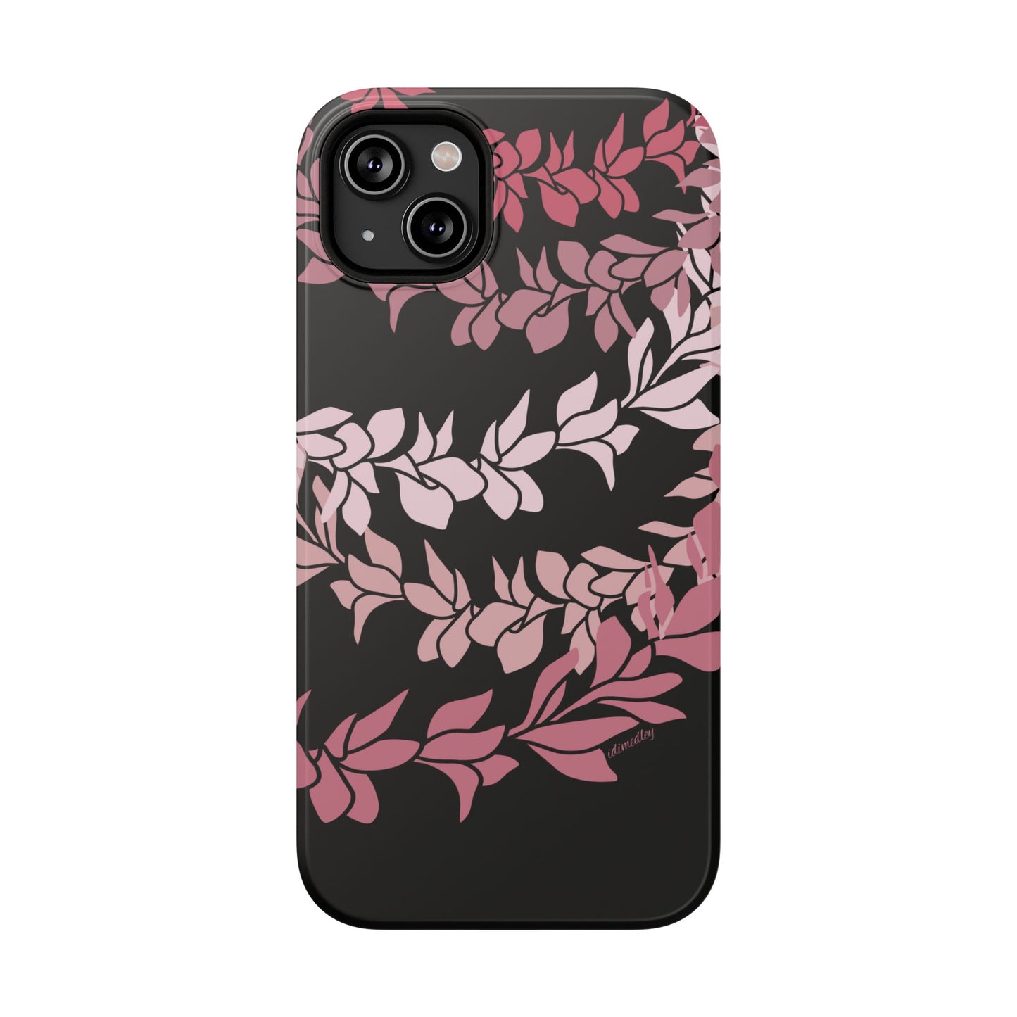Plumeria Leis in Color Me Pinks (Black)