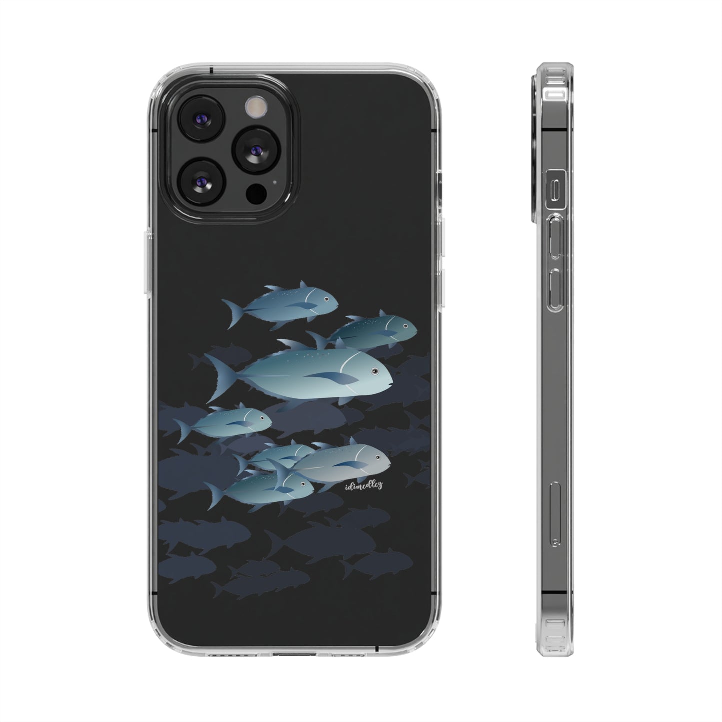 Ulua, Blue Trevally Fish CLEAR Case