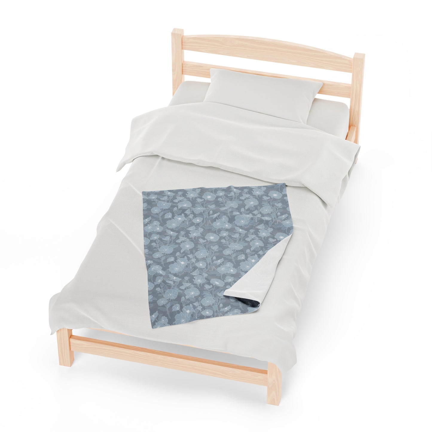 Incredibly Soft Blanket- Pua Kala in Medium Blue