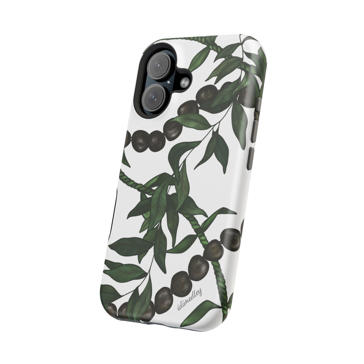 Kukui Nut, Maile, Ti Leaf Lei (White), MAGSAFE