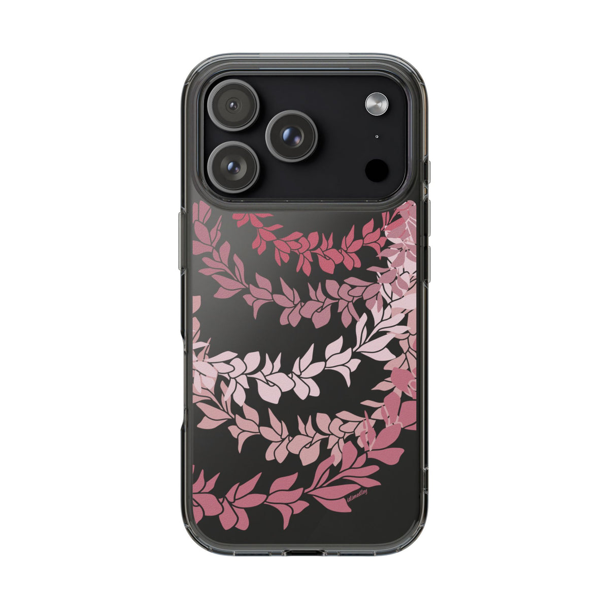 Plumeria Lei in Color Me Pinks CLEAR Case