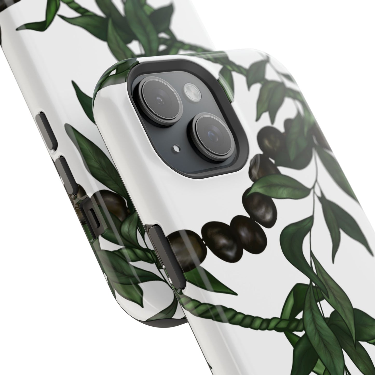 Kukui Nut, Maile, Ti Leaf Lei (White), MagSafe