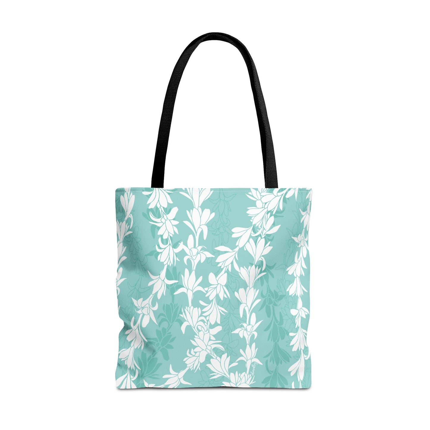 Tote bag- Tuberoses for Nohea (Seafoam)