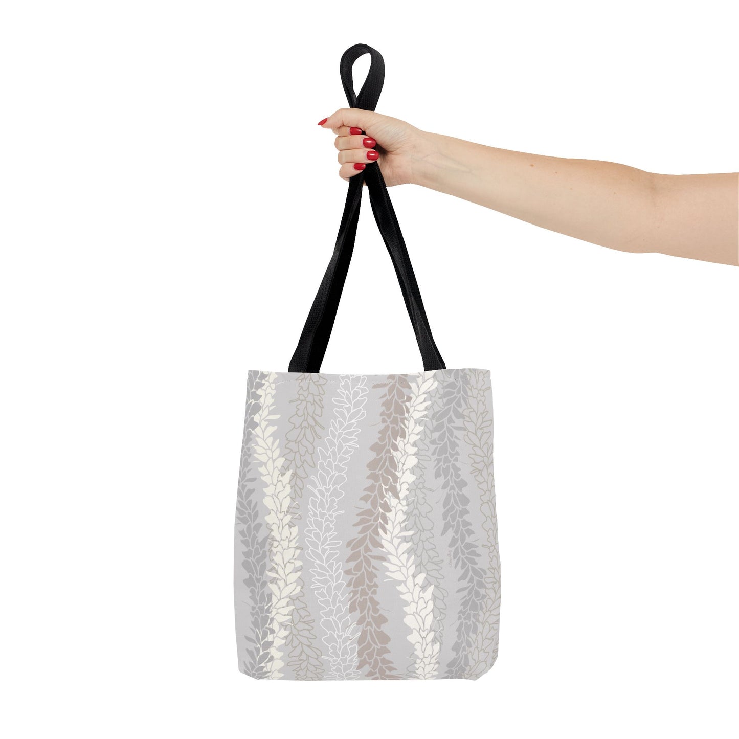 Tote bag- White Ginger Kisses in Gray