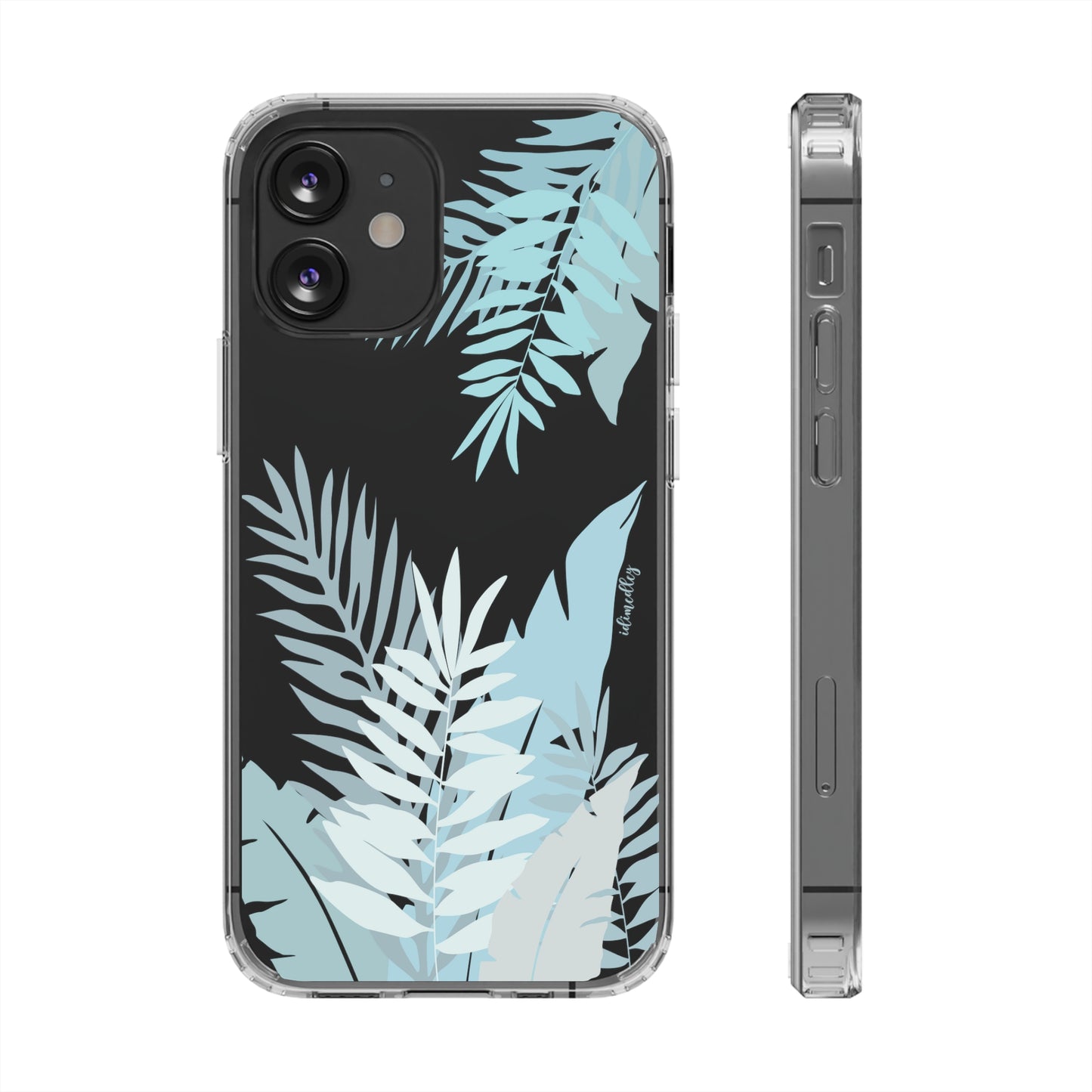 Whispering Leaves (Blue) CLEAR Case