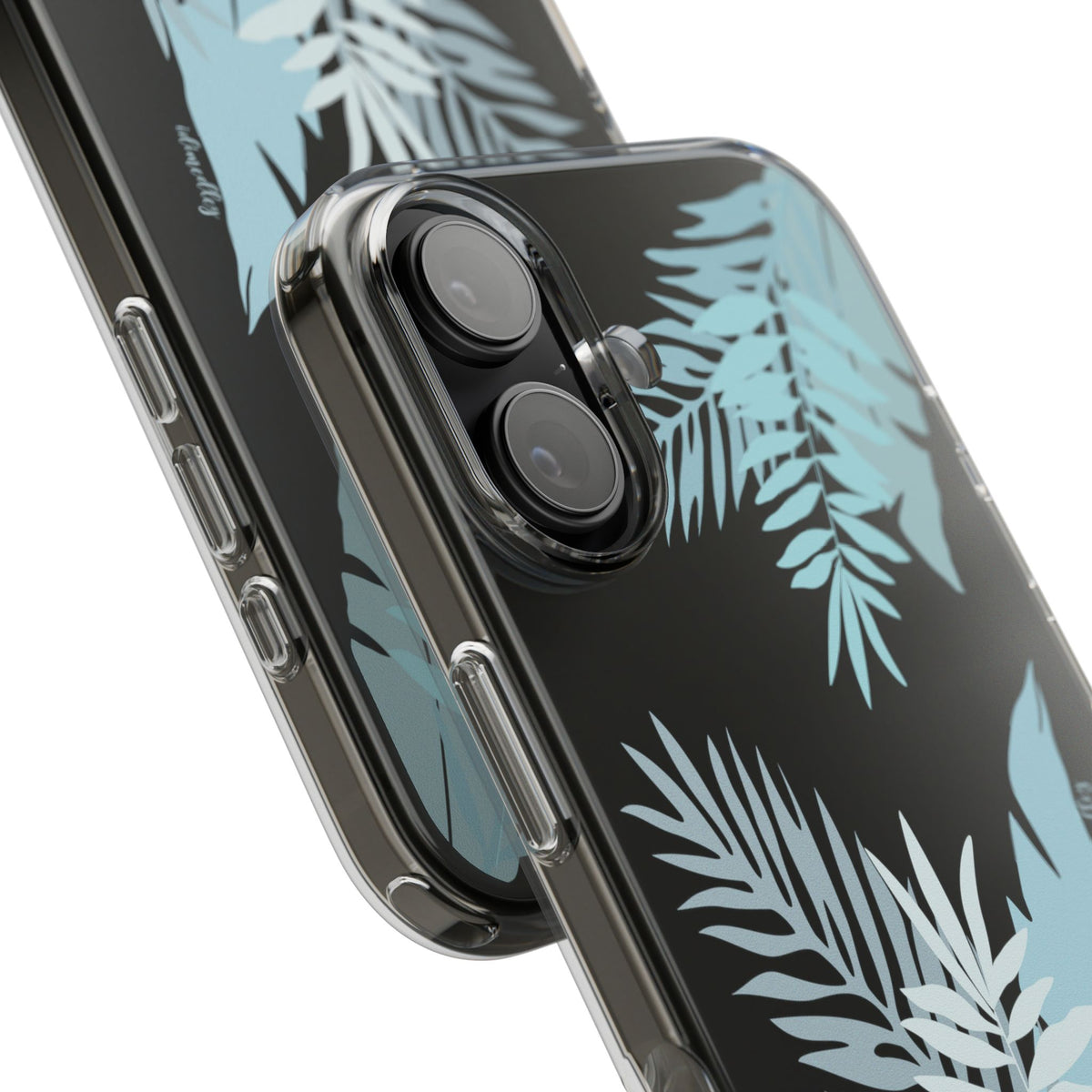 Whispering Leaves (Blue) CLEAR Case