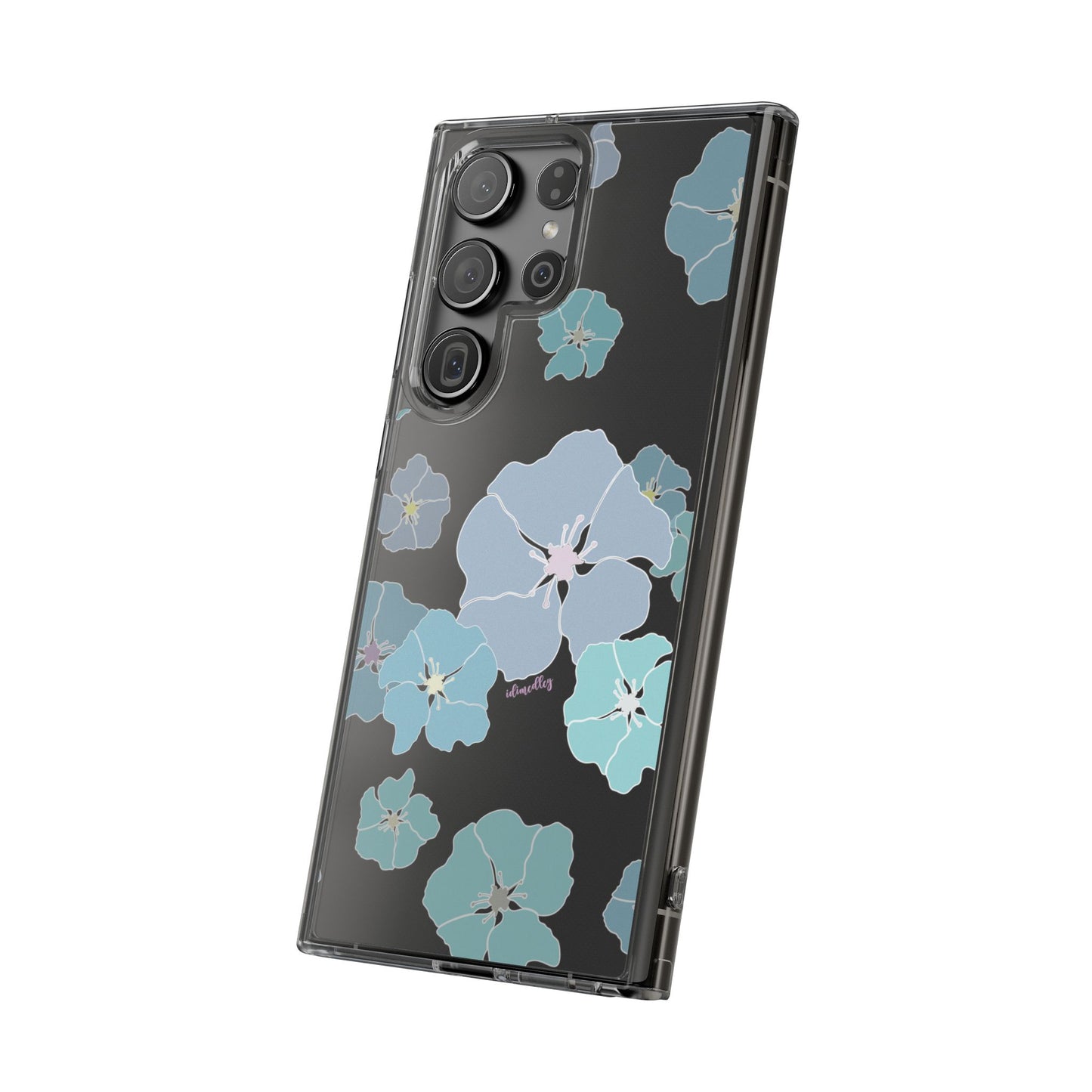 Ilima Flowers Blue CLEAR Case