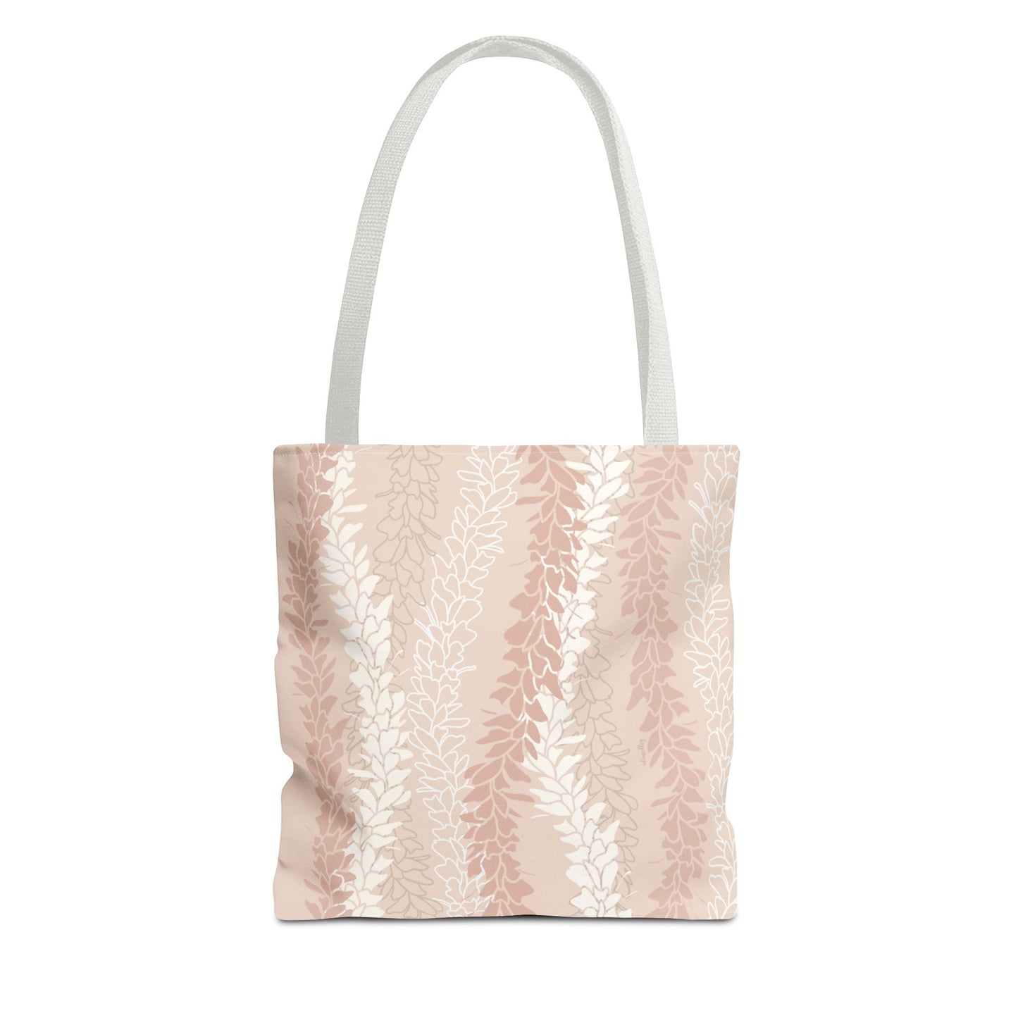 Tote bag- White Ginger Kisses in Peach