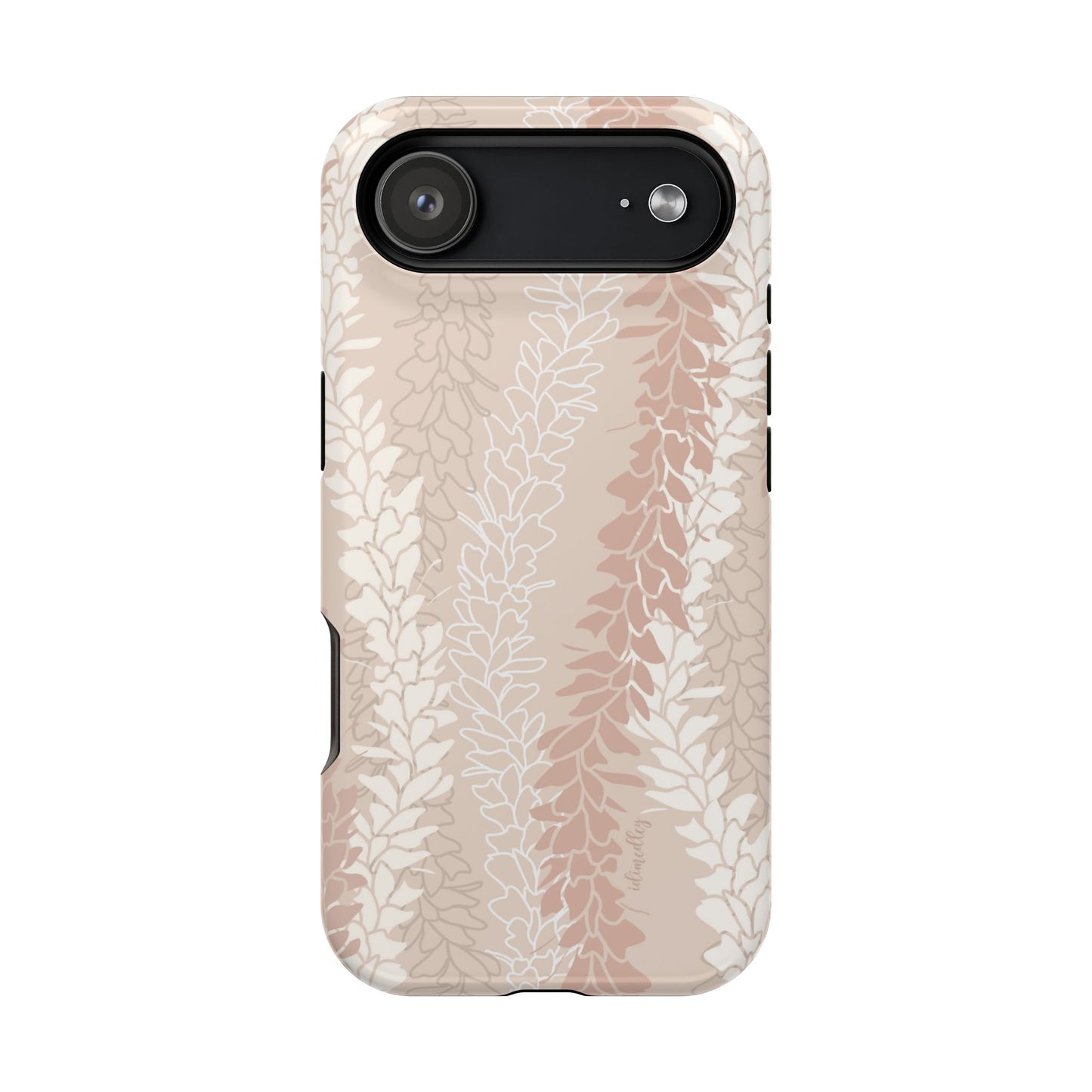 White Ginger Lei Kisses in Peach, MAGSAFE