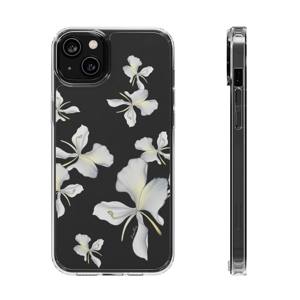 Awapuhi Butterfly Ginger Falling Flowers CLEAR Case