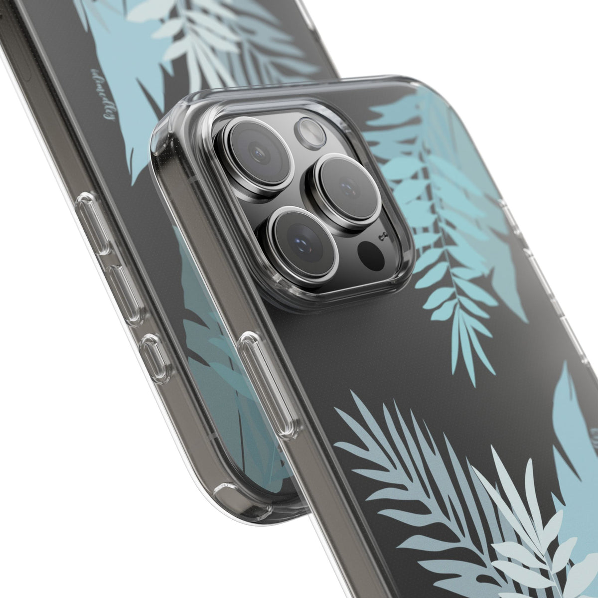 Whispering Leaves (Blue) CLEAR Case