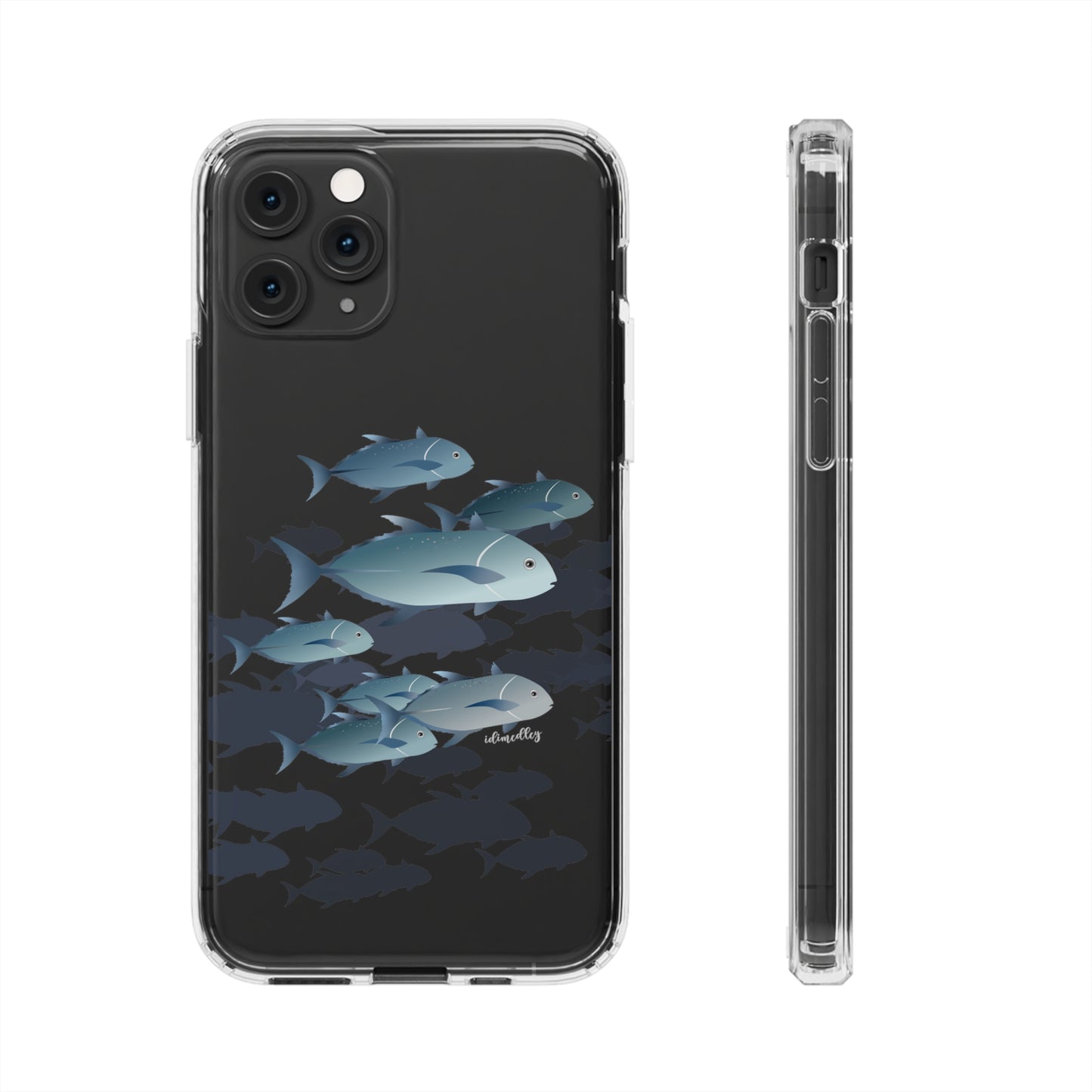 Ulua, Blue Trevally Fish CLEAR Case