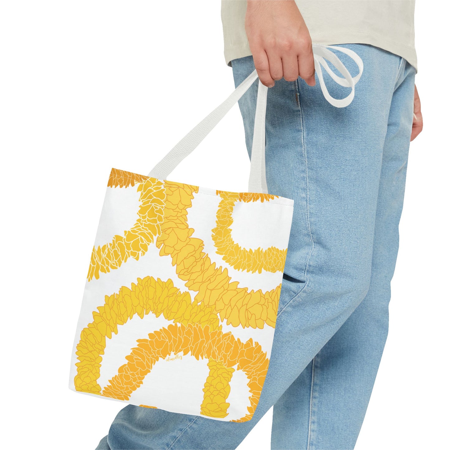 Tote Bag- Ilima Lei (White)