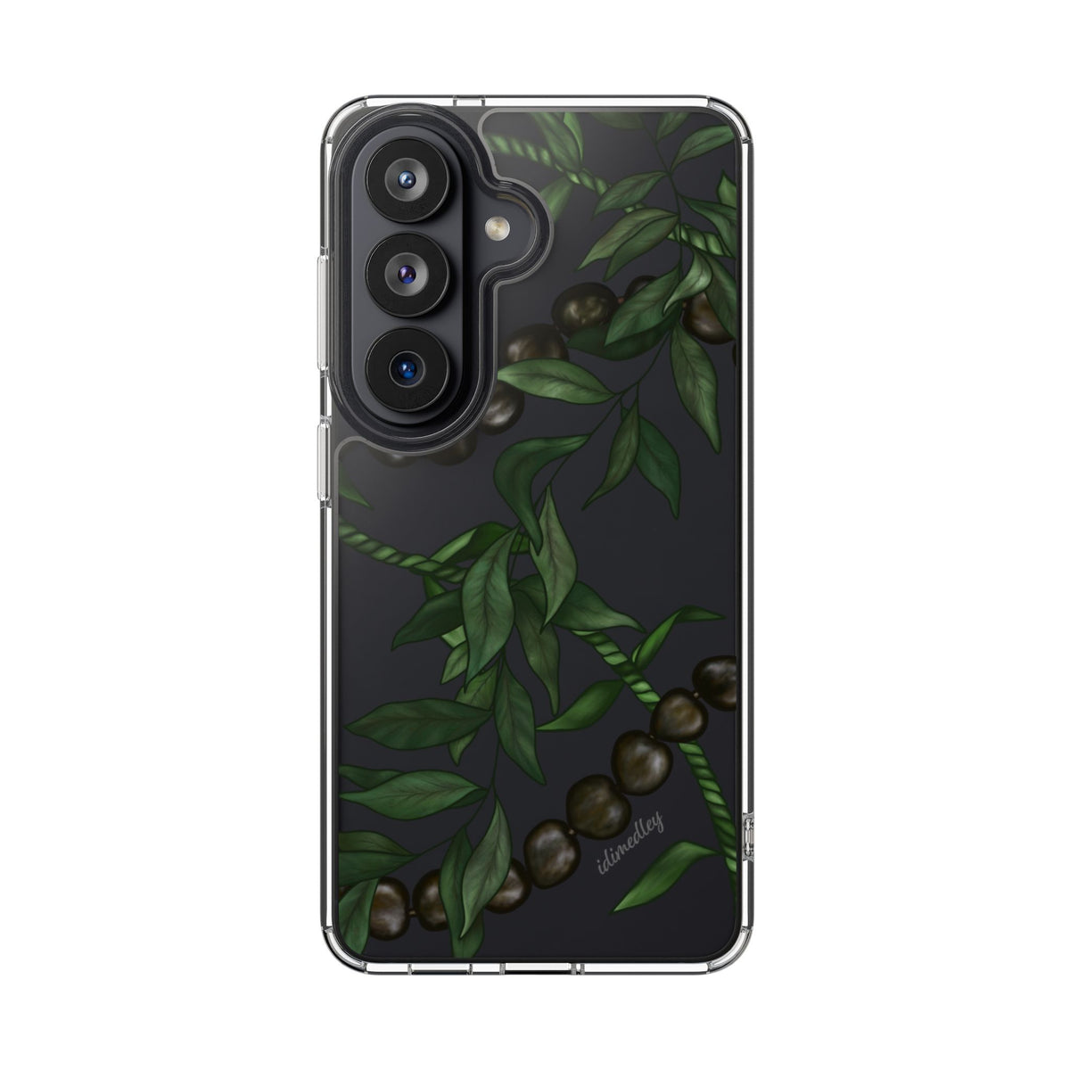 Kukui Nut, Maile and Ti Leaf Lei CLEAR Case