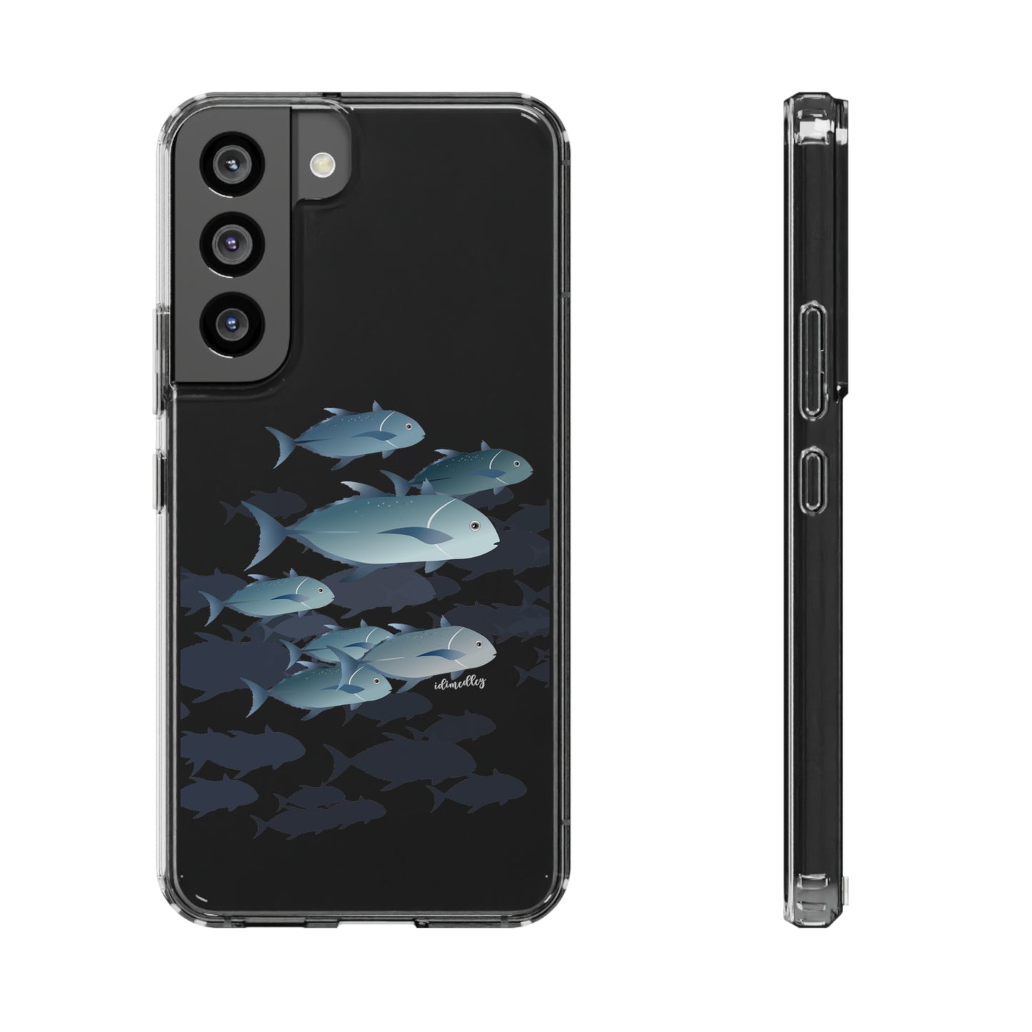 Ulua, Blue Trevally Fish CLEAR Case