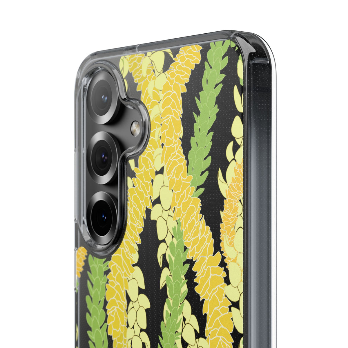 Triple Strand Ilima, Pakalana and Puakenikeni Lei CLEAR Case