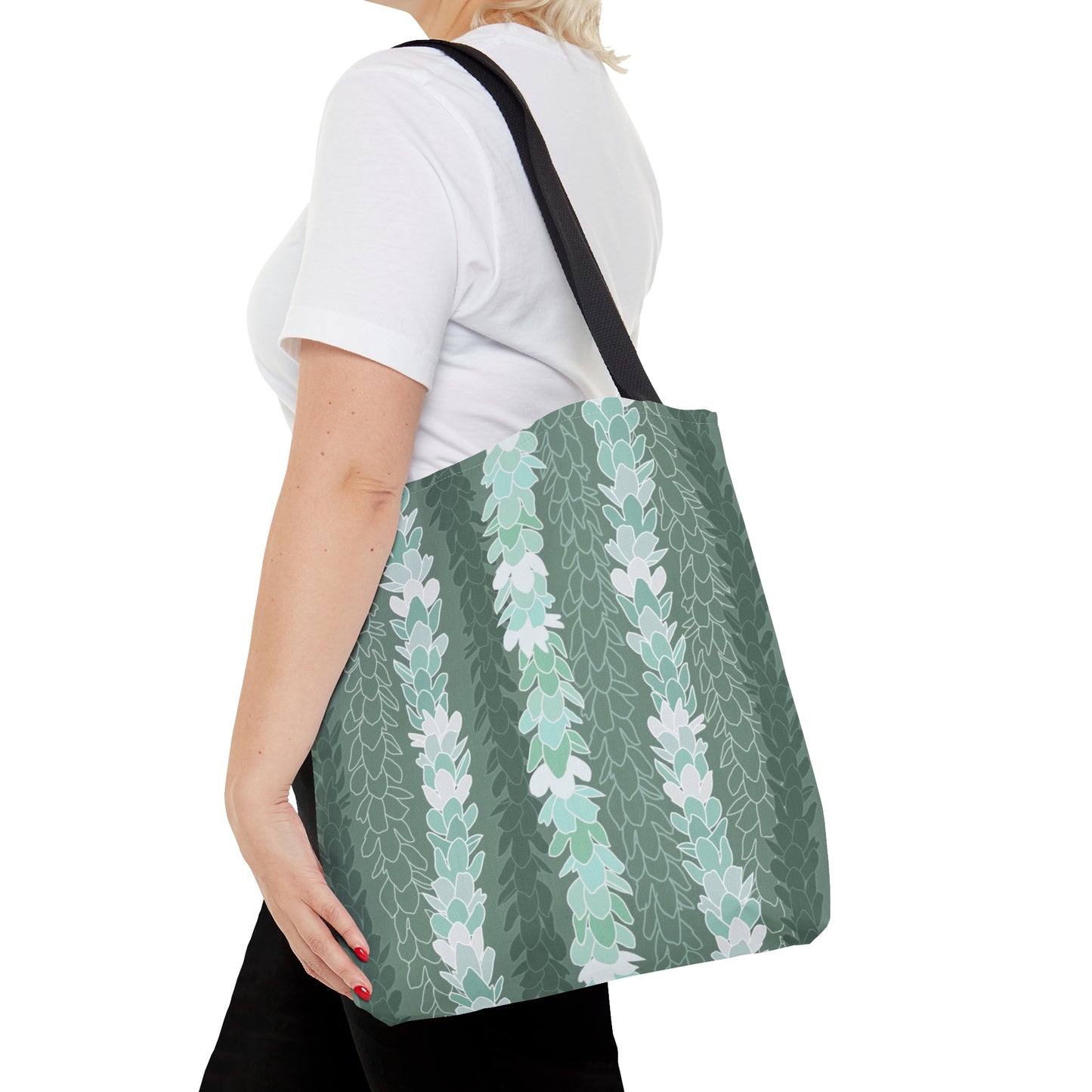 Tote Bag- Pakalana Stringing Green