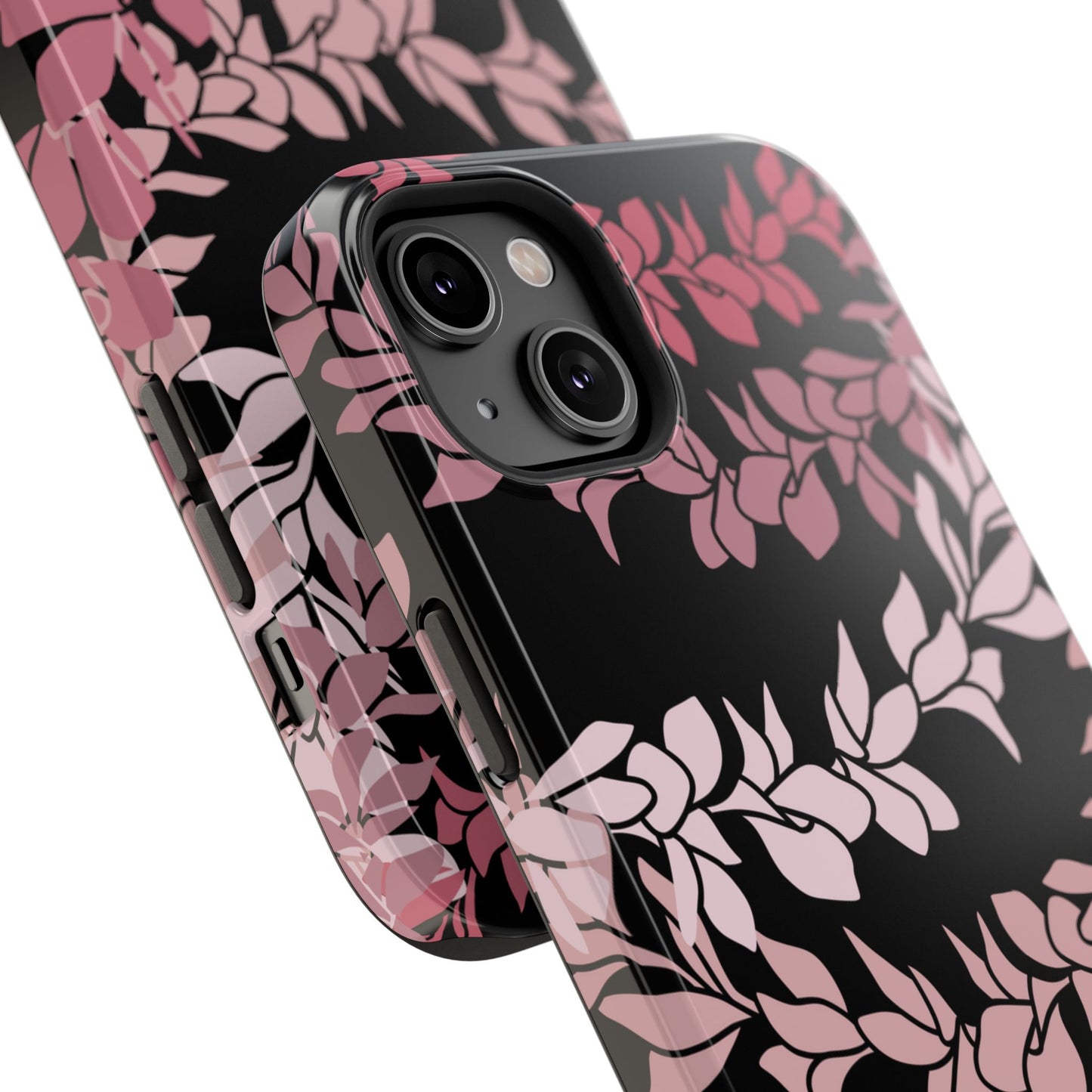 Plumeria Leis in Color Me Pinks (Black)