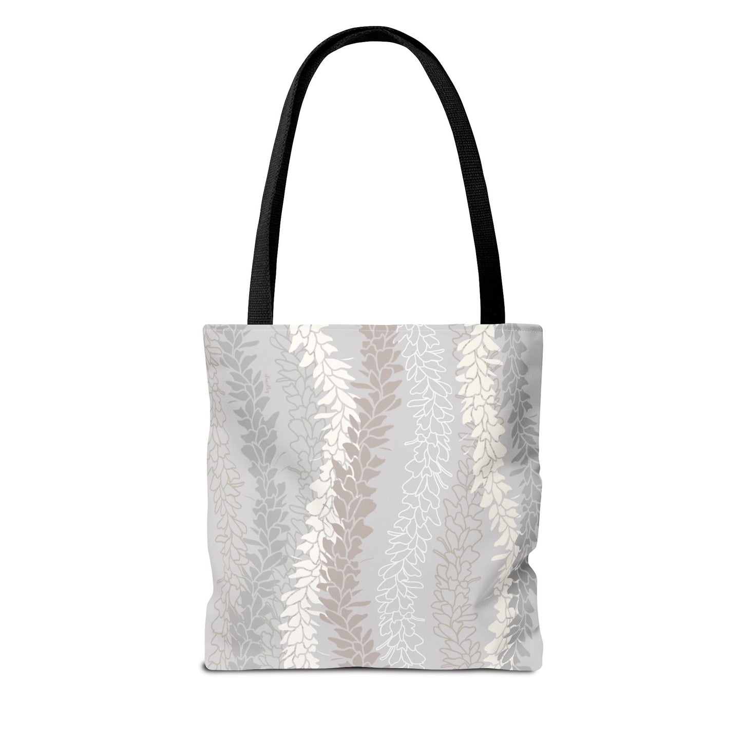 Tote bag- White Ginger Kisses in Gray