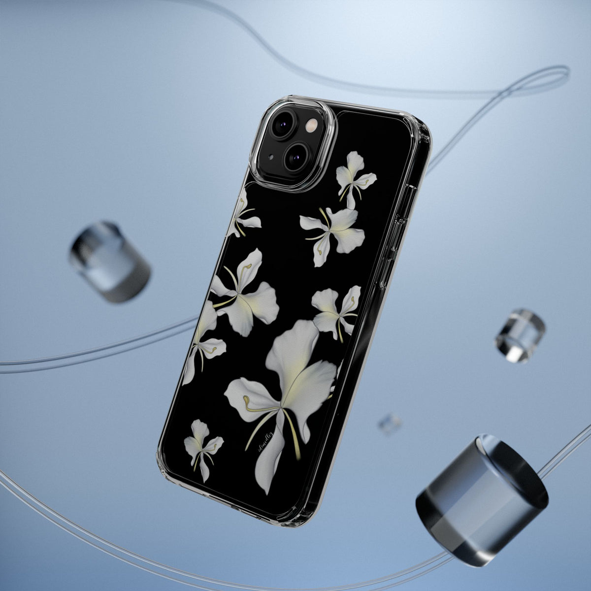 Awapuhi Butterfly Ginger Falling Flowers CLEAR Case