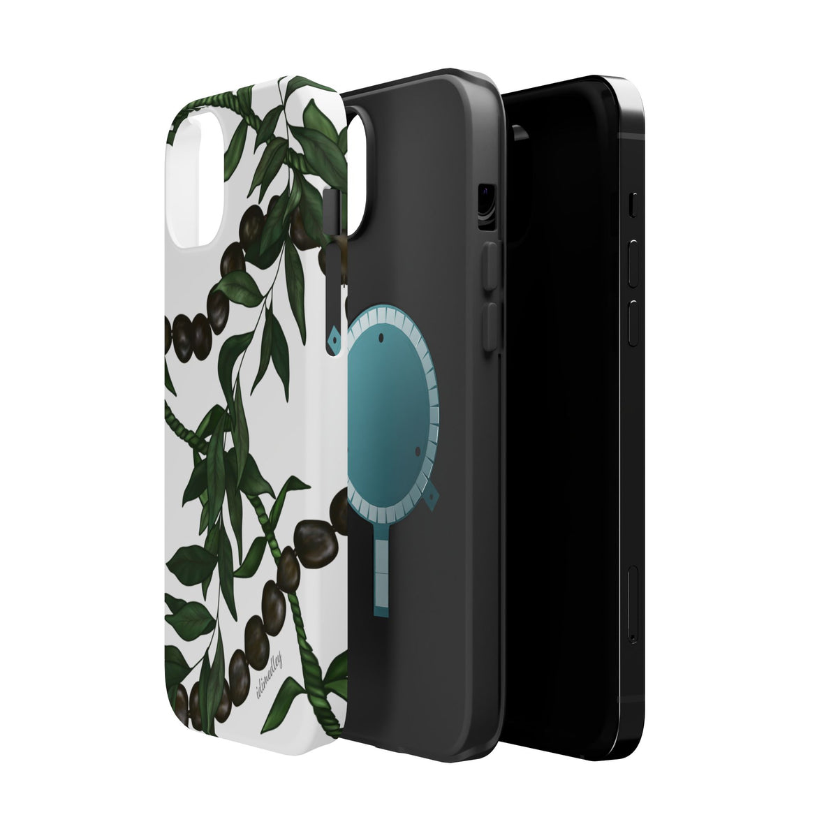Kukui Nut, Maile, Ti Leaf Lei (White), MAGSAFE