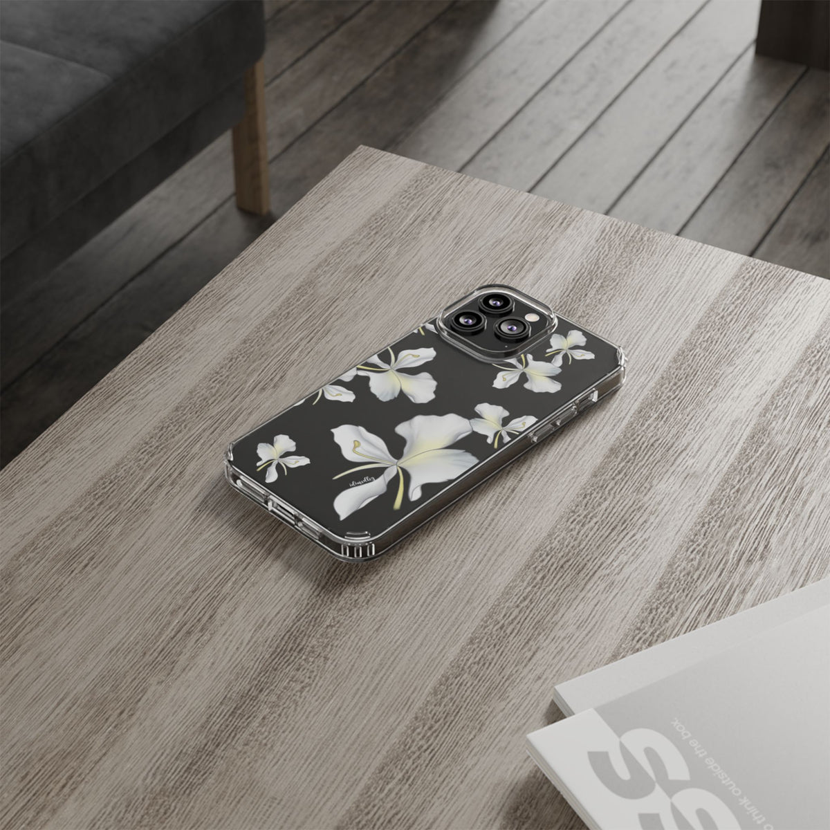 Awapuhi Butterfly Ginger Falling Flowers CLEAR Case