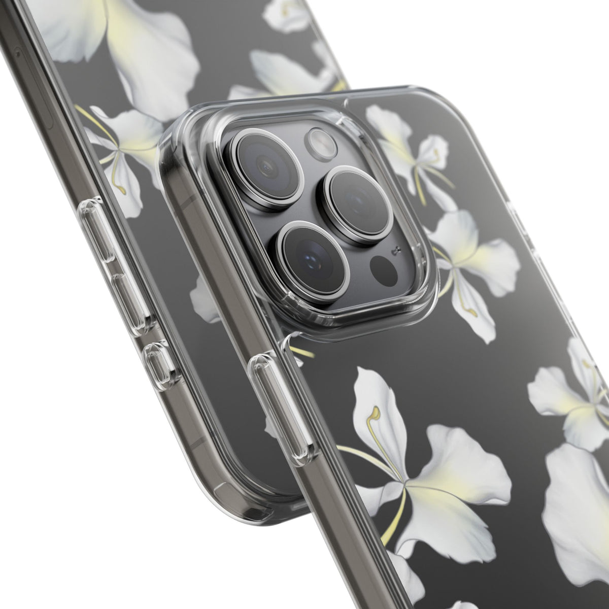 Awapuhi Butterfly Ginger Falling Flowers CLEAR Case