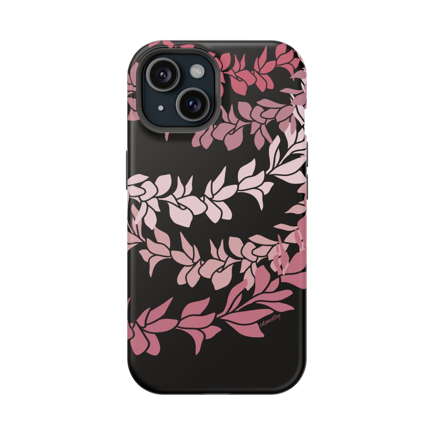 Plumeria Leis in Color Me Pinks (Black)